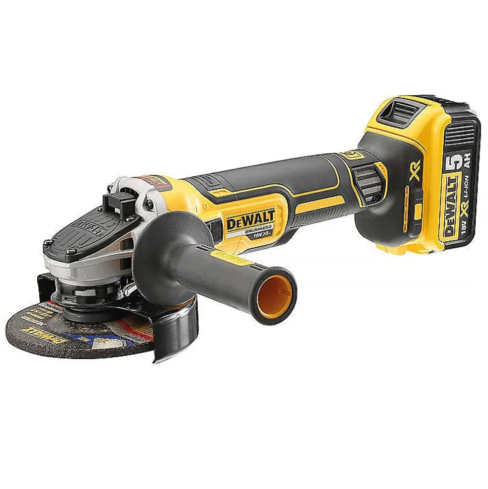 Meuleuse angle sans fil dewalt dcg405p3 18 V 1000 W Batterie 5.0 Ah 12.5 cm