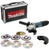 Meuleuse d'angle 125 mm 720 W MAKITA GA5030RSP6 coffret avec 7 disques