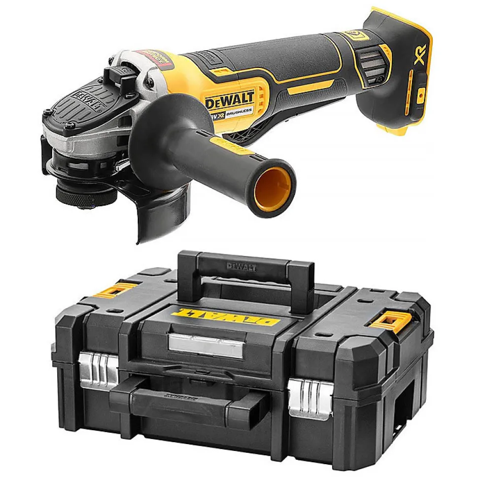 Meuleuse 18V XR (sans batterie ni chargeur) en coffret T-STAK - DEWALT - DCG406NT-XJ