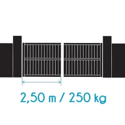 motorisation Avidsen Orane SE avec batterie de secours pour portail battant