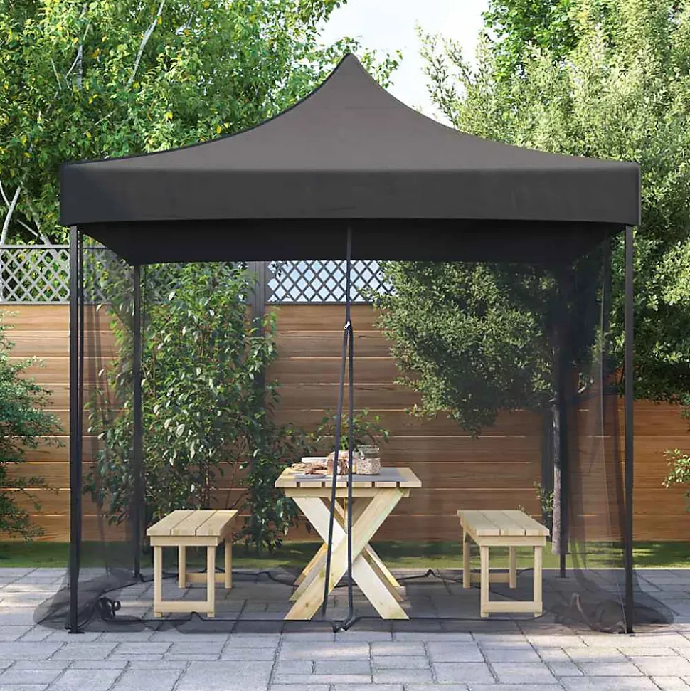 Moustiquaire d'extérieur 220 mailles noire 300 x 300 x 200 cm vidaXL