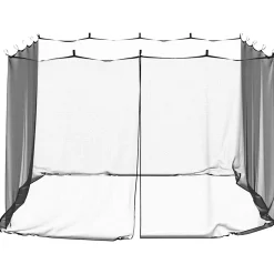 Moustiquaire d'extérieur 220 mailles noire 300 x 300 x 200 cm vidaXL