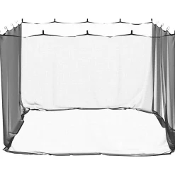 Moustiquaire d'extérieur 220 mailles noire 300 x 300 x 200 cm vidaXL