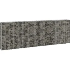 Mur en gabion avec couvercles Acier galvanisé 300x30x100 cm - VIDAXL - Grande capacité de charge - Rectangulaire