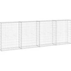 Mur en gabion avec couvercles Acier galvanisé 300x30x100 cm - VIDAXL - Grande capacité de charge - Rectangulaire