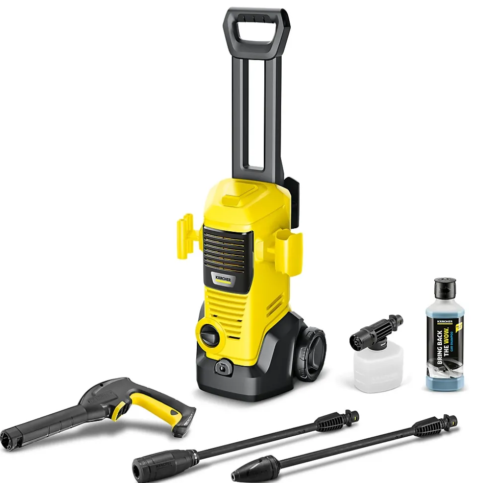 Nettoyeur haute pression Karcher K3 FJ - Pression 120 bar- Débit 380 l/h- Buse à jet plat