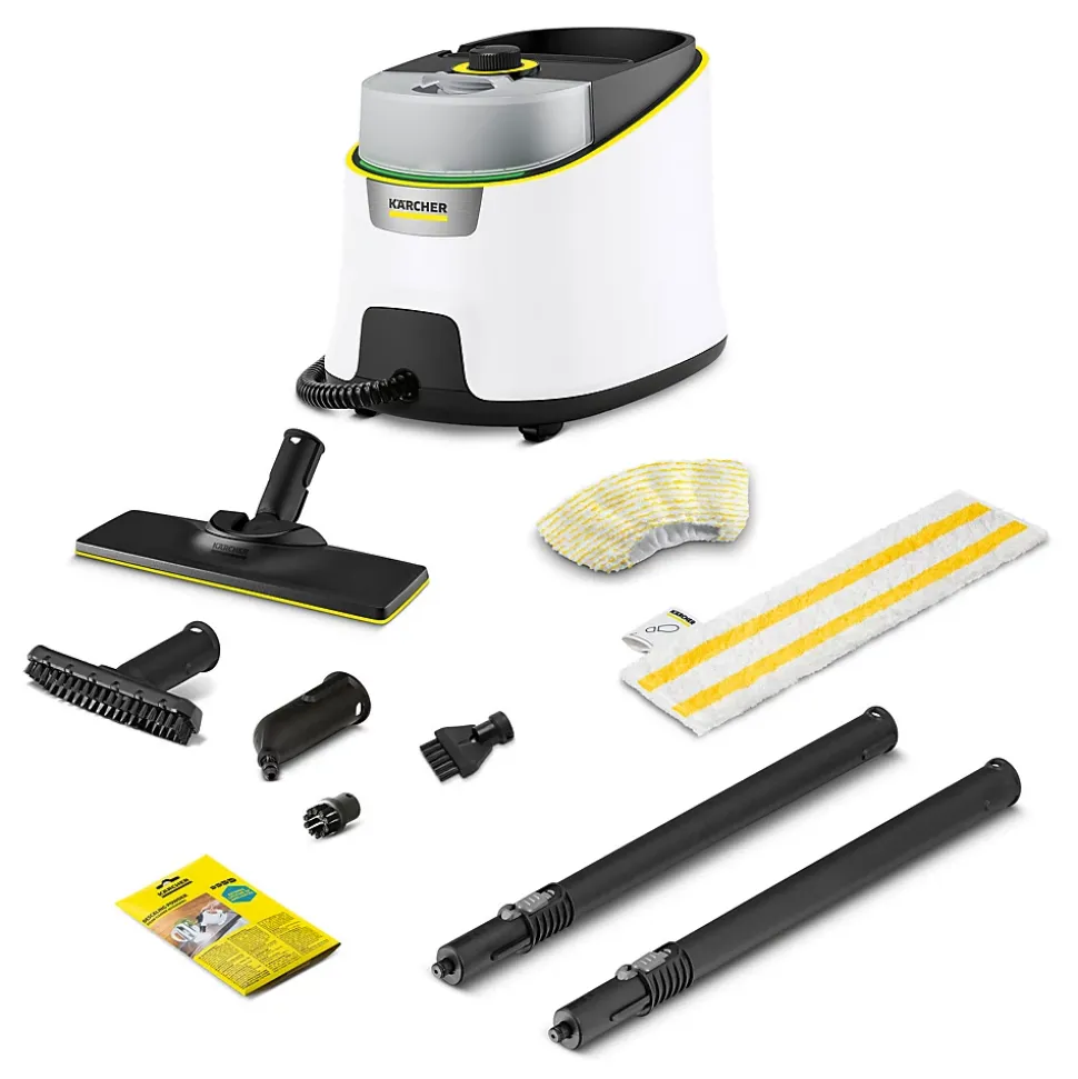 Nettoyeur vapeur Karcher SC4 Deluxe - Pression 3.5 bar- Débit vapeur 40 g/min- Réservoir amovible- Kit sols