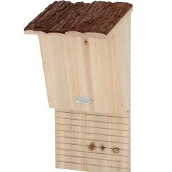 Nichoir pour chauve souris avec toît en écorce