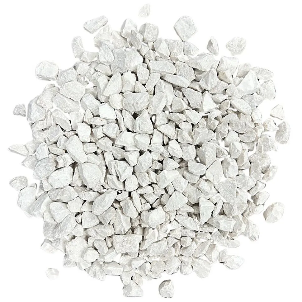 Pack +/- 1,5T - 20M² (2 X 750Kg) Gravillon Calcaire SUPER Blanc 6/14 mm - Livraison STANDARD