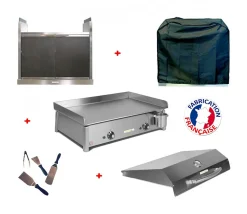 Pack plancha électrique ANTHEA E650 + Meuble complet - PLANCHAELEC