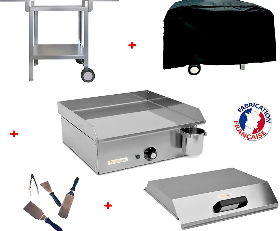 Pack plancha électrique NEO E530 + Chariot + accessoires - PLANCHAELEC