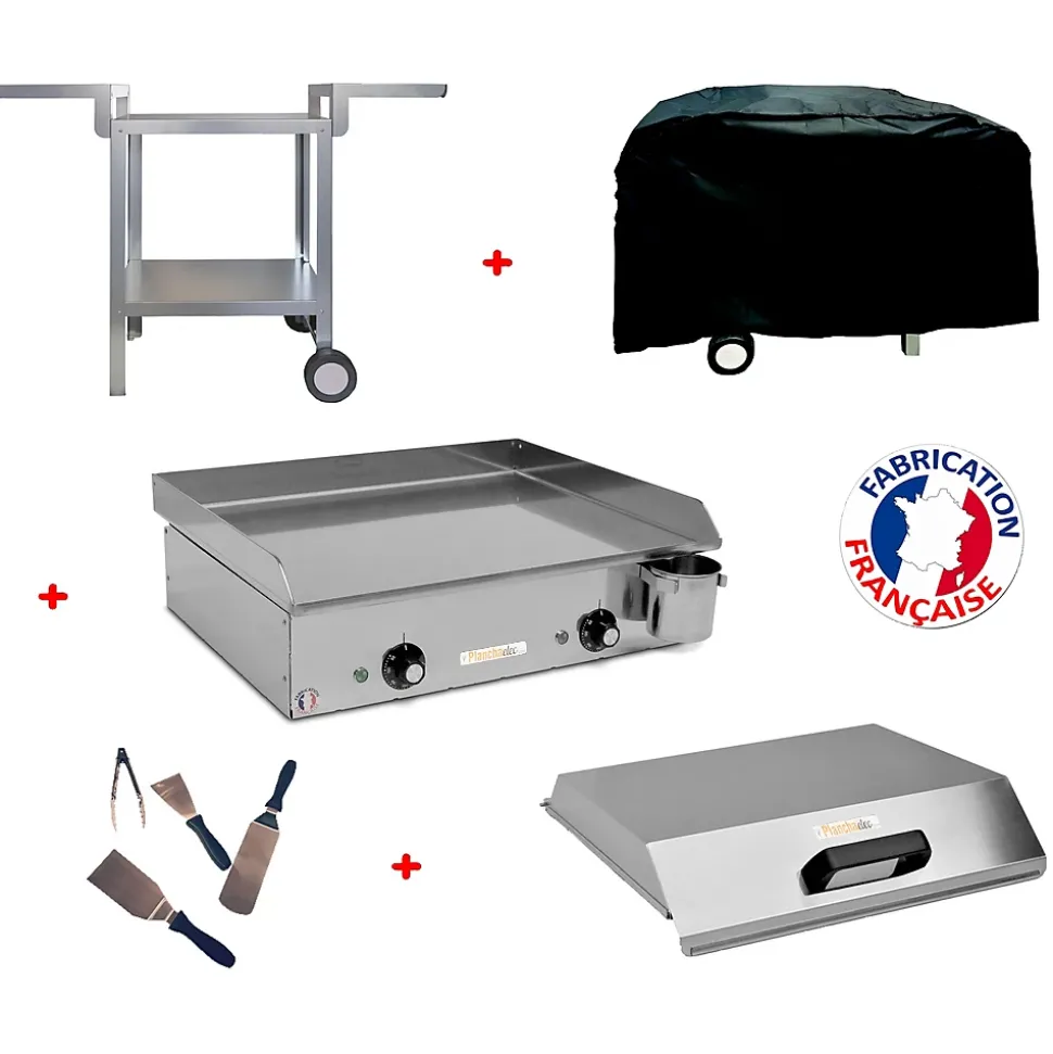 Pack plancha électrique NEO E530 + Chariot + accessoires - PLANCHAELEC