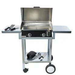 Pack plancha électrique PLANCHAELEC LUX 600 CARBON - CHARIOT MONCEAU