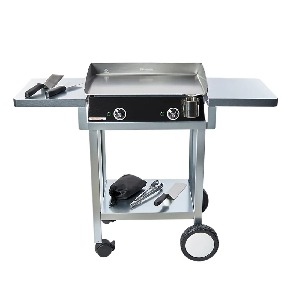 Pack plancha électrique PLANCHAELEC LUX 600 CARBON - CHARIOT MONCEAU