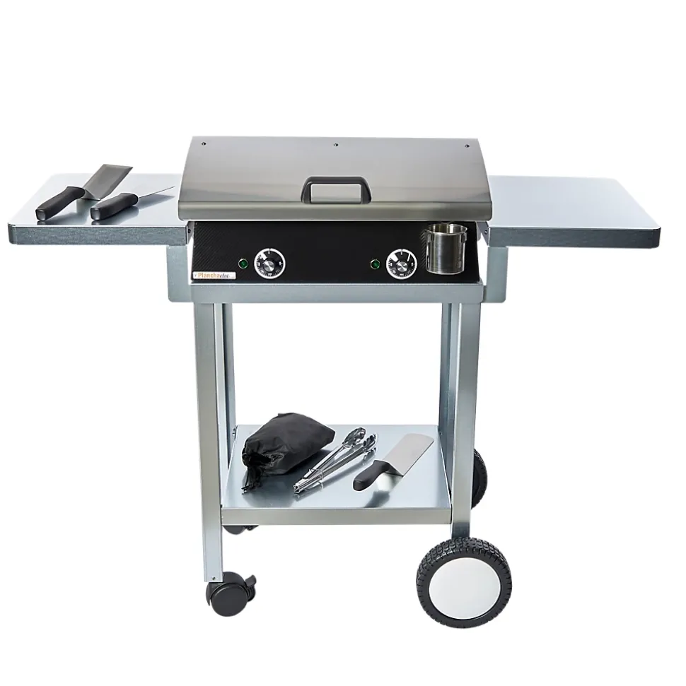 Pack plancha électrique PLANCHAELEC LUX 600 CARBON - CHARIOT MONCEAU