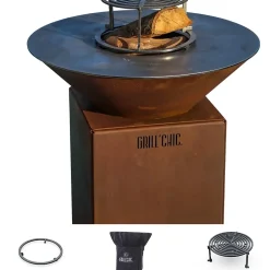 Pack Privilege Brasero Auvergnat Corten Normal Rond 62 Simple Cuve
