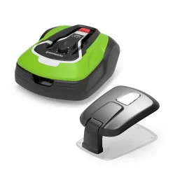Pack robot tondeuse Optimow 15 GREENWORKS - pour 1500m2 - avec garage