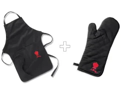 Pack Tablier + Gants de cuisson Weber