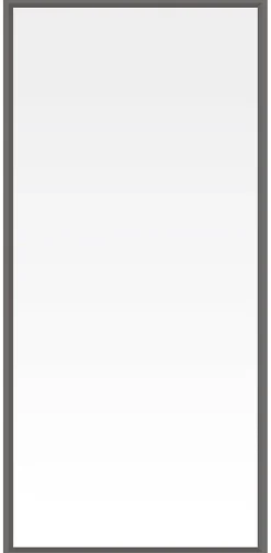 Panneau Acrylique Transparent Neva L.179 x H.88 cm avec cadre aluminium anthracite