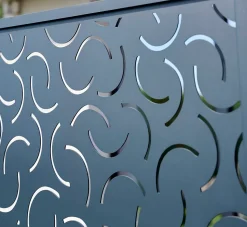 Panneau Curlini Neva Klikstrom L.179 x H.88 cm aluminium anthracite