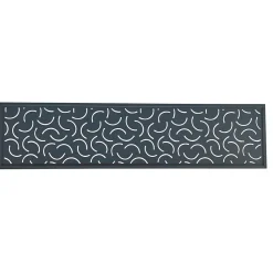 Panneau Curlini Neva Klikstrom L.179 x H.44 cm aluminium anthracite