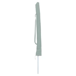 Parasol centré inclinable rond ouverture pression vert d'eau L.1,8m x H.1,9m GoodHome Curacao