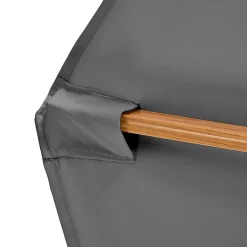 Parasol deporte toile en polyester mat en acier oviala 450 x 265 housse