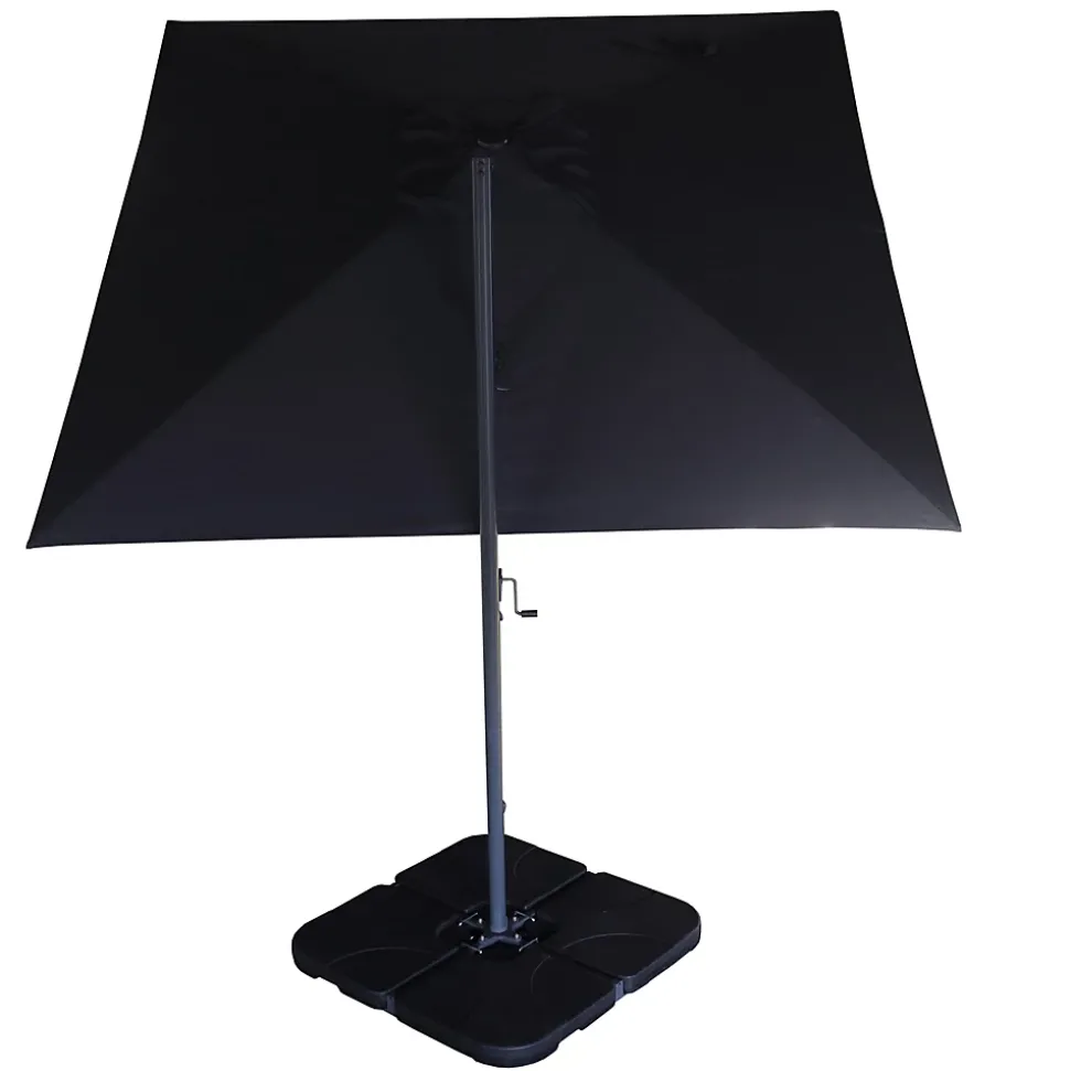 Parasol déporté anti-vent Belveo L.3 x l.3m gris
