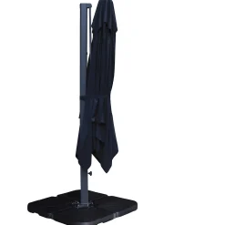 Parasol déporté anti-vent Belveo L.3 x l.3m gris