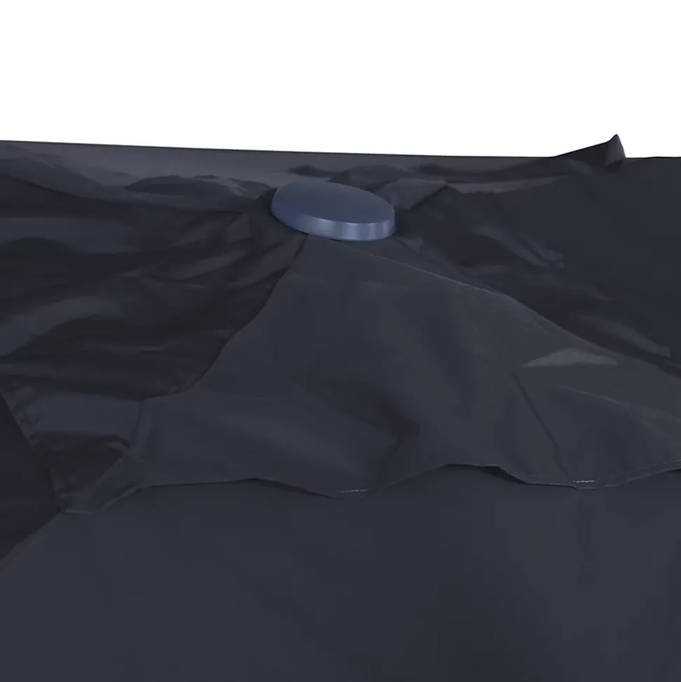 Parasol déporté anti-vent Belveo L.3 x l.3m gris