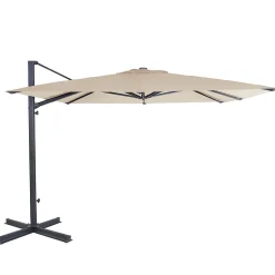 Parasol déporté Belveo beige 3 x 3 m