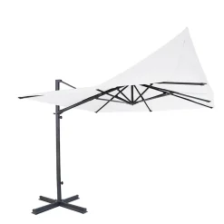 Parasol déporté Belveo écru l.3 x L.3 m