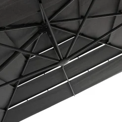 Parasol déporté rectangulaire multi-toile Melhia anthracite 4 x 3m - Hespéride
