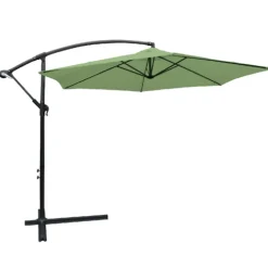 Parasol déporté rond collioure diamètre 3m - vert amande Keter 14-700758 beausoleil