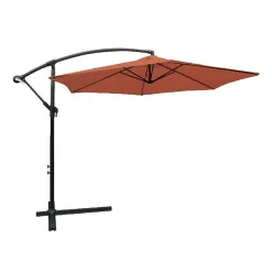 Parasol déporté rond collioure diamètre 3m - terre cuite Keter 14-700741 beausoleil