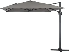 Parasol déporté "Sun 4" 3 x 4 m Gris