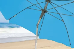Parasol droit - rond - coloris multicolore - L.180 x l.180 cm