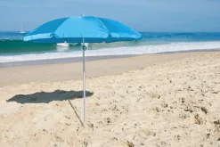 Parasol droit - rond - coloris multicolore - L.180 x l.180 cm