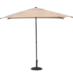 Parasol droit carré Soya blé 2,5 x 2,5 m - Hespéride