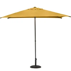Parasol Droit Carré 2,5x2,5m Soya Jaune Moutarde Hespéride