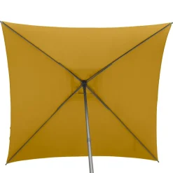 Parasol Droit Carré 2,5x2,5m Soya Jaune Moutarde Hespéride