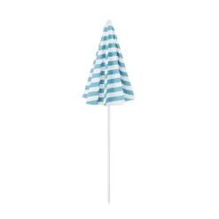 Parasol droit Curacao bleu clair manuel