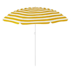 Parasol droit Curacao jaune manuel H.188cm