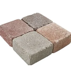 Pavé Blooma Antinéa nuancé brun 13,3 x 13,3 cm, ép.5 cm