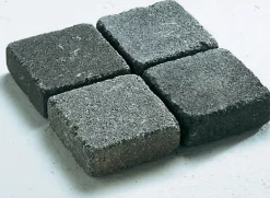 Pavé Blooma Antinéa nuancé gris 10 x 10 cm, ép.3,7 cm