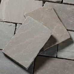 Pavé Grès Kandla Gris 20x14x2,5 cm (vendu au m² - 30 pavés/m²) - RO'MA NATURE