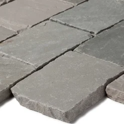 Pavé Grès Kandla Gris 20x14x2,5 cm (vendu au m² - 30 pavés/m²) - RO'MA NATURE