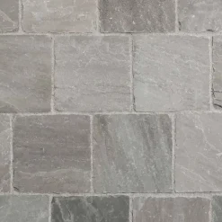 Pavé Grès Kandla Gris 14x14x2,5 cm (vendu au m² - 42 pavés/m²) - RO'MA NATURE