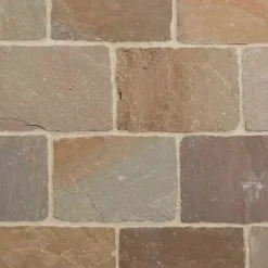 Pavé Grès Kandla Multicolore 20x14x3-5 cm (vendu au m² - 30 pavés/m²) - RO'MA NATURE