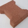 Pavé H béton rouge 20 x 16 cm, ép.45 mm